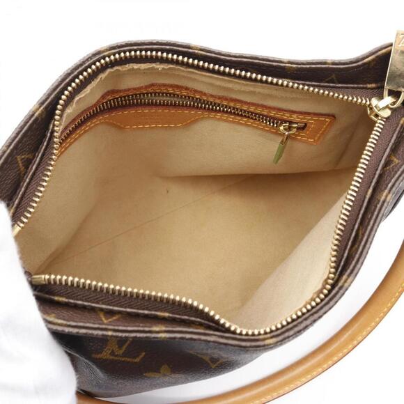 LOUIS VUITTON Brown Monogram Leather Looping MM Shoulder Bag - Picture 4 of 10